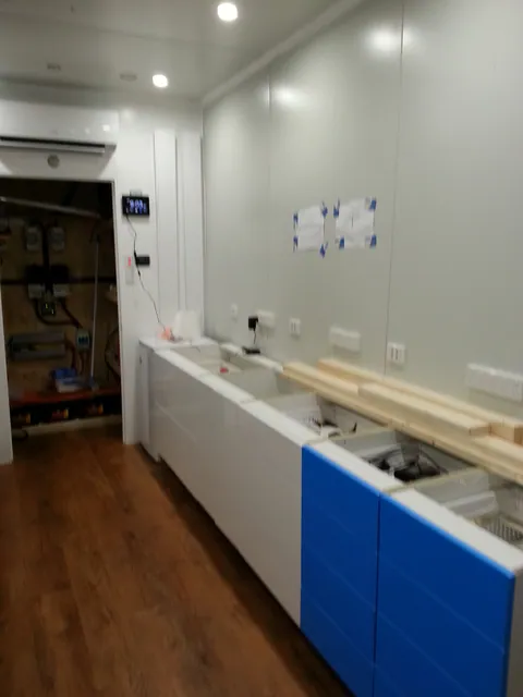 Base units awaiting the benchtop and upper cupboards.