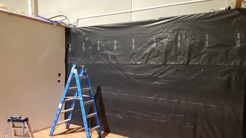 The membrane now spans the first wall.
