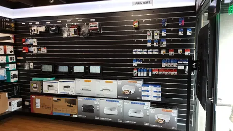 A wide view records the stocked retail displays at the end of October.