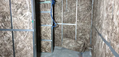 Service routes through the insulated wall.