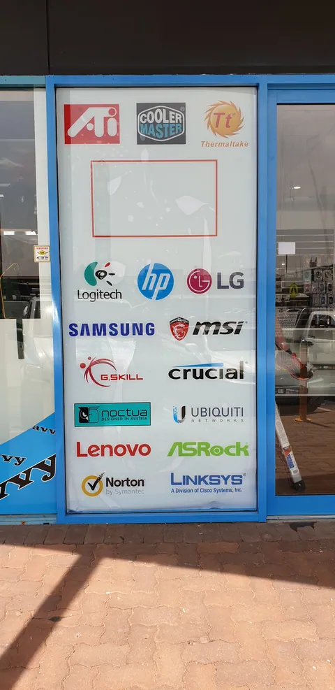The front-window display and Crawfords branding.