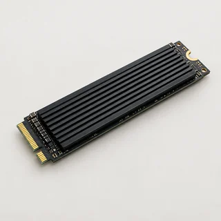 Illustration of a solid-state storage drive.
